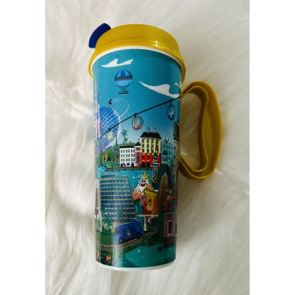 Disney World 50th Anniversary Resort Mug Refillable Parks Cup w/ Lid Collector